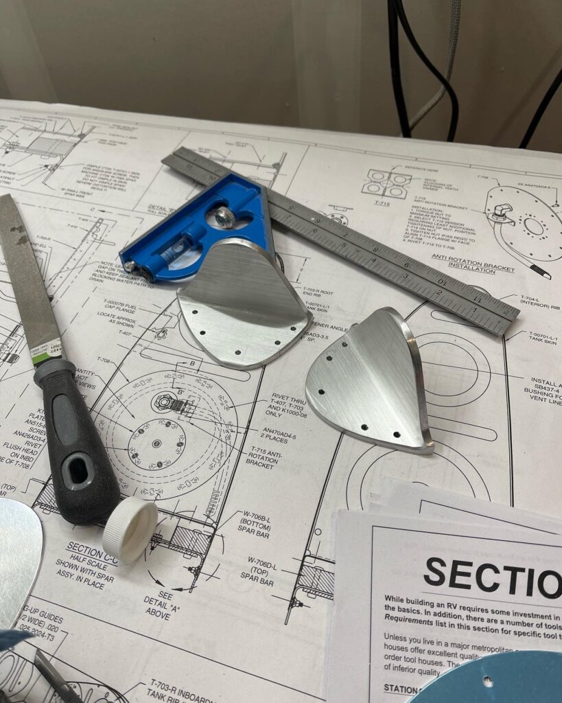 Pair of Aluminum Angle Brackets